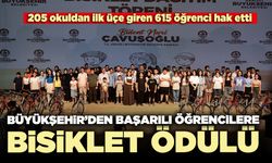 Büyükşehir’den başarılı öğrencilere bisiklet ödülü