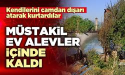Müstakil ev alevler içinde kaldı