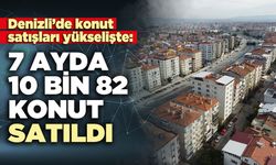 Denizli’de 7 ayda 10 bin 82 konut satıldı