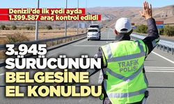 Denizli’de 3.945 Sürücünün belgesine el konuldu.