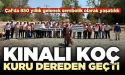 Kınalı koç kuru dereden geçti