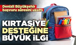 Kırtasiye desteğine büyük ilgi