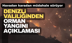 Denizli Valiliğinden Orman Yangını Açıklaması