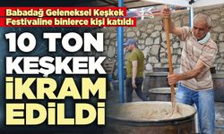 Babadağ Keşkek Festivalinde 10 ton keşkek ikram edildi