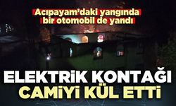 Elektrik kontağı camiyi kül etti