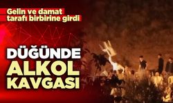 Düğünde alkol kavgası, gelin ve damat tarafı birbirine girdi