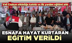 Esnafa hayat kurtaran eğitim verildi