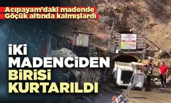 İki madenciden birisi kurtarıldı