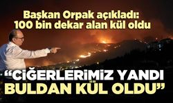 Başkan Orpak açıkladı: 100 bin dekar alan kül oldu