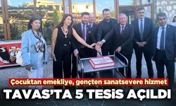 Tavas’ta 5 tesis açıldı: Çocuktan emekliye, gençten sanatsevere hizmet