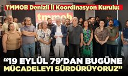 TMMOB: “19 Eylül 79'dan bugüne mücadeleyi sürdürüyoruz”