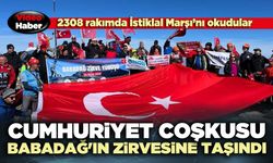 Cumhuriyet coşkusu Babadağ'ın zirvesine taşındı