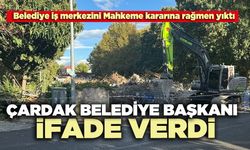 Çardak belediye başkanı ifade verdi