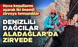 Denizlili dağcılar Aladağlar’da zirvede