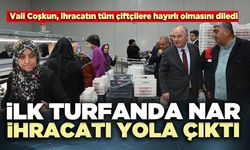 İlk turfanda nar ihracatı yola çıktı