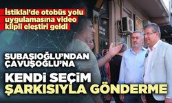 Subaşıoğlu’ndan Çavuşoğlu’na kendi seçim şarkısıyla gönderme