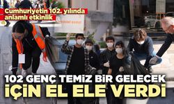 102 Genç temiz bir gelecek için el ele verdi