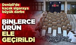 Denizli’de kaçak sigaraya büyük darbe: Binlerce ürün ele geçirildi