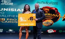 Denizlili sporcu, vücut geliştirmede IFBB Pro Card sahibi oldu
