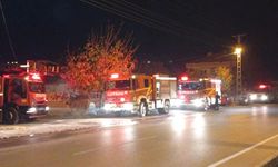 Tek katlı evdeki yangın korkuttu