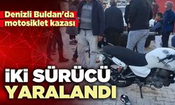 Denizli Buldan'da motosiklet kazası: İki sürücü ağır yaralandı