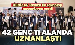 DENİZAP Denizli ilk teknoloji mezunlarını verdi: 42 genç, 11 alanda uzmanlaştı
