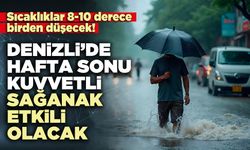 Denizli’de hafta sonu kuvvetli sağanak etkili olacak