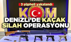 Denizli’de kaçak silah operasyonu