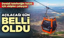 Denizli teleferiğin halatı için ekipler çalışıyor: Açılacağı gün belli oldu