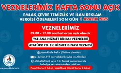 Pamukkale Belediyesi’nde vezneler hafta sonu da açık!