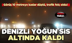 Denizli yoğun sis altında kaldı