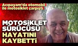 Motosiklet sürücüsü hayatını kaybetti