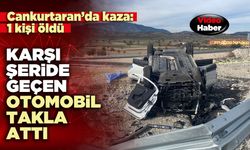 Karşı şeride geçen otomobil takla attı: 1 kişi öldü
