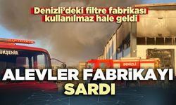 Alevler fabrikayı sardı