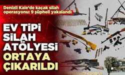Ev tipi silah atölyesi ortaya çıkarıldı: 9 şüpheli yakalandı