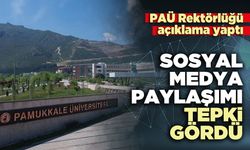 Sosyal medya paylaşımı tepki gördü