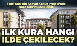TOKİ kura takvimini açıkladı : İlk kura hangi ilde çekilecek?