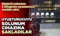 Narkotik maddeleri solunum cihazına sakladılar