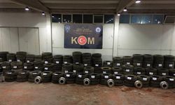 Denizli'de 3 milyon TL değerinde kaçak lastik ve jant ele geçirildi