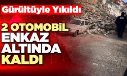 2 Otomobil Enkaz Altında Kaldı