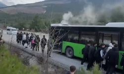 Aynı gün içerisinde iki belediye otobüsü alev aldı