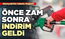 Önce zam sonra indirim geldi