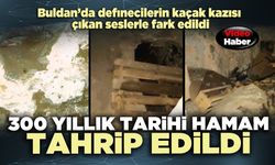 300 Yıllık tarihi hamam tahrip edildi