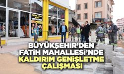 Büyükşehir’den Fatih Mahallesi’nde Kaldırım Genişletme Çalışması