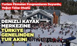 Denizli Kayak Merkezine Türkiye Genelinden Tur Akını