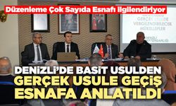 Denizli’de Basit Usulden Gerçek Usule Geçiş Esnafa Anlatıldı