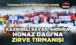 Kazıkbeli Savaşı anısına Honaz Dağı'na zirve tırmanışı