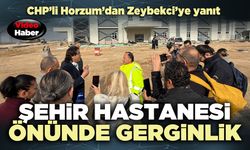 Şehir hastanesi önünde gerginlik