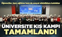 Üniversite kış kampı tamamlandı