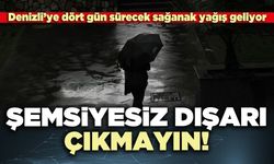 Şemsiyesiz dışarı çıkmayın!